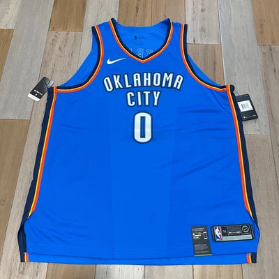 Nike Russell Westbrook Oklahoma City Thunder Swingman Jersey 863033-403 Sz 56 - Image 1 of 4
