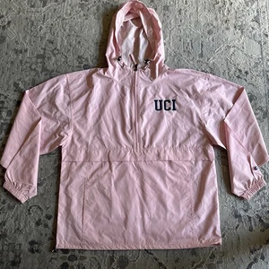 Chaqueta cortavientos UC Irvine Anteaters Champion 1/2 cremallera Anorak rosa talla mediana - Imagen 1 de 10
