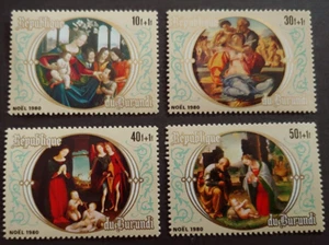 1980 NOEL WEIHNACHTEN SET BURUNDI SEHR GUTER ZUSTAND POSTFRISCH - Bild 1 von 1