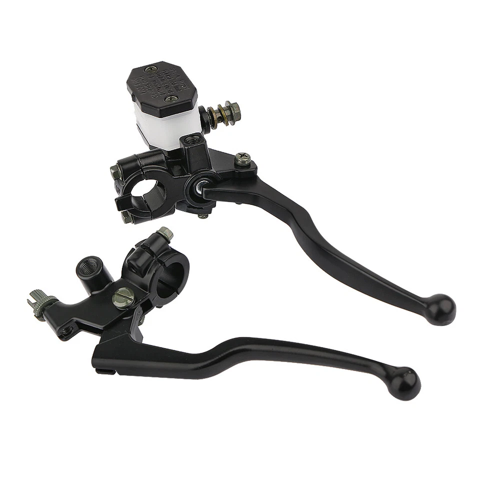 Motorcycle 7/8'' Brake Master Cylinder Clutch Lever Handlebars For Harley Honda - Imagem 1 de 4