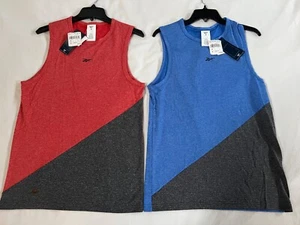 🔥REEBOK MEN'S TANK TOP WOR MELANGE TAN MODEL FK6194/FK6224 SMALL NWT PICK COLOR - Picture 1 of 39