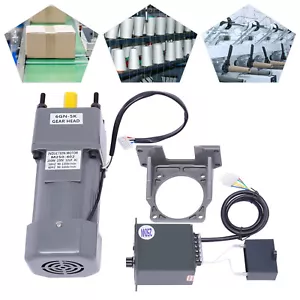 220V 250W AC Gear Motor Elektromotor Getriebemotor mit Drehzahlregler 0-270 RPM - Imagen 1 de 24