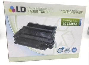 LD CE255X High Yield Black Laser Toner Cartridge for HP P3015d P3015x M525dn - Picture 1 of 10