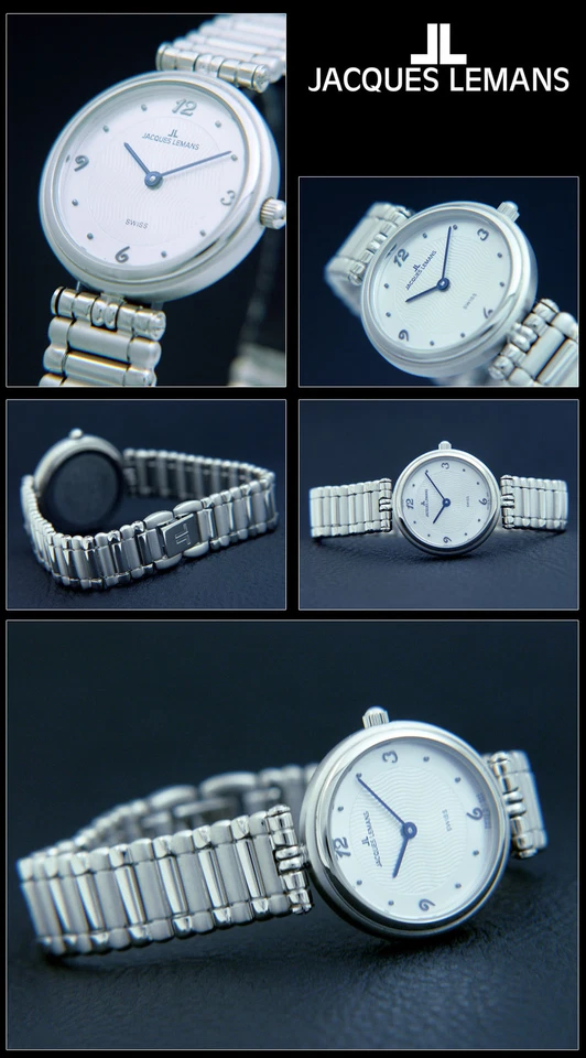 Lusso Orologio Jacques Lemans Swiss Made Guillochiertes Quadrante 26mm JL-844 - Immagine 1 di 1