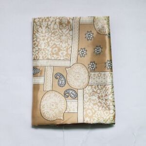 By Yard Soft Silky Satin Fabric Retro Paisley Charmeuse Material Lining Diy