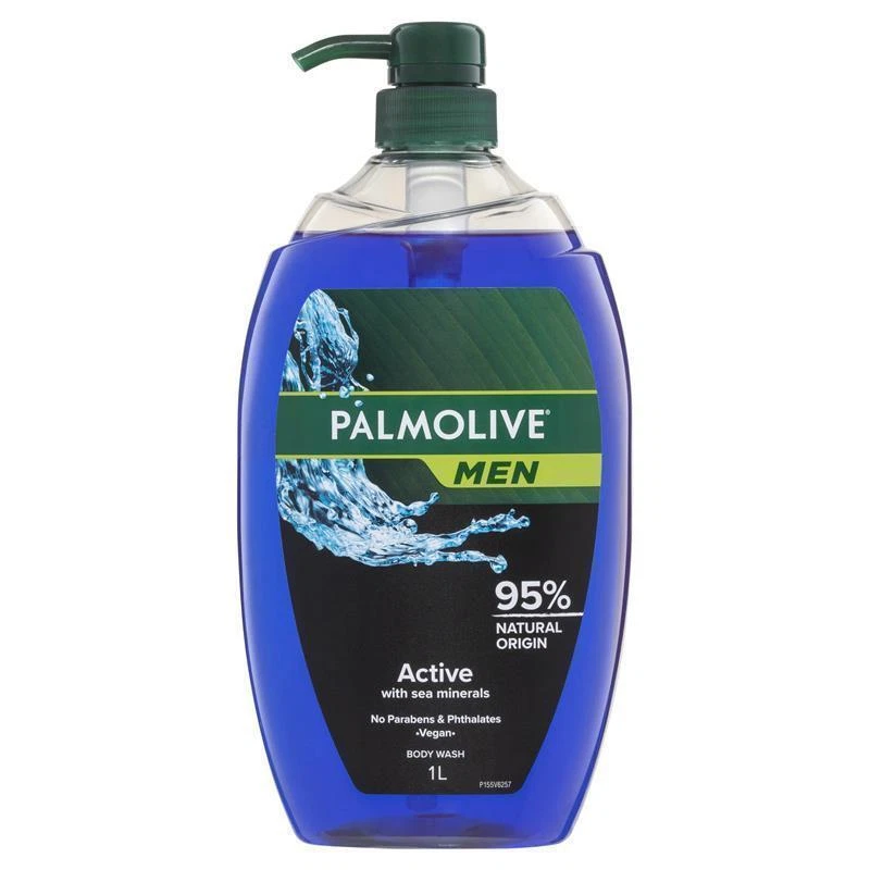 Palmolive мужской гель для душа с морскими минералами мытье тела активный 1 л - Изображение 1 из 1