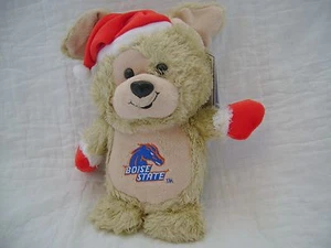Nuevo con etiquetas Peluche Coleccionable Forever Navidad Santa Perro Cachorro Boise Estado NUEVO  - Imagen 1 de 2