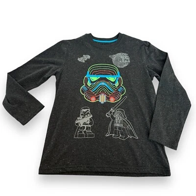 Lego Star Wars Darth Vader Storm Trooper Camiseta Manga Larga Talla XL 14-16 Lado Oscuro Foto 1 de 4