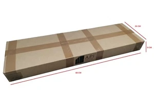 SCATOLA RETTANGOLARE LUNGA GRANDE A DOPPIA ONDA per vassoi vaschette 88x26x9 CM - Foto 1 di 1