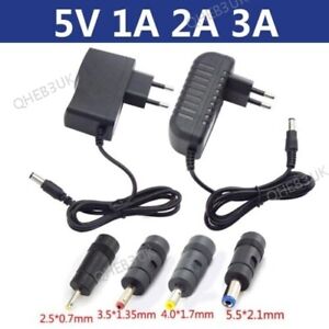 5V 1A 2A 3A DC Power Adapter Supply Charger 5.5*2.5mm 3.5*1.35mm DC Plug 6H