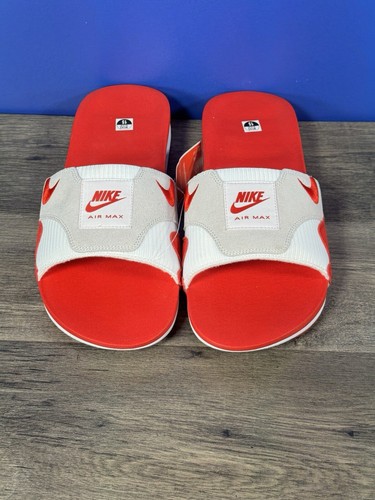 Sandali Nike Air Max 1 Slides bianchi universitari rossi DH0295 103 uomo taglia 15