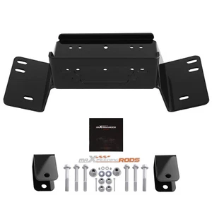 Winch Mounting Plate for HONDA PIONEER 700 2014-2024 Durable Steel Black Coated - Picture 1 of 12