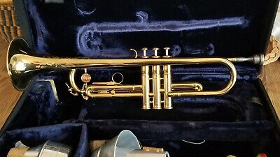 Vintage G. Leblanc Paris 707 Sonic Trumpet .453 Bore W/ Mutes Case And Extras • 1500€