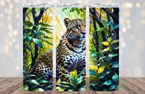 Leopard 20 oz Stainless Steel Tumbler Handmade - Picture 1 of 1