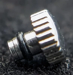 1x Crown (SS) Raccord Seiko Cal. Tiges 6300 6309 6319 6349 7546 V513A Y513 - Photo 1/2