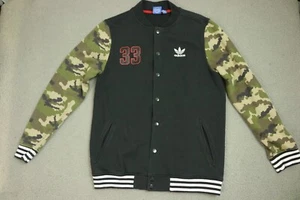 Adidas Originals Button Up Sweater Teen Boys Size XL 15-16 Camo - Picture 1 of 11