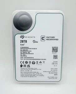 ST28000NM000C Seagate Exos 28TB 3.5" SATA 7200RPM 512MB Enterprise Hard Drive - Picture 1 of 5