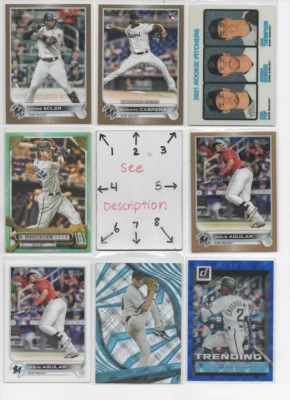 NEW Miami Marlins U-PICK - Serial #'d JERSEY AUTO Rookies JAZZ ALCANTARA HANLEY - Image 1 of 4