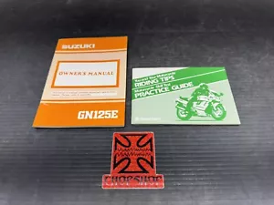 SUZUKI GN125E GN-125 ORIGINAL OWNERS MANUAL BOOK GUIDE - Picture 1 of 4