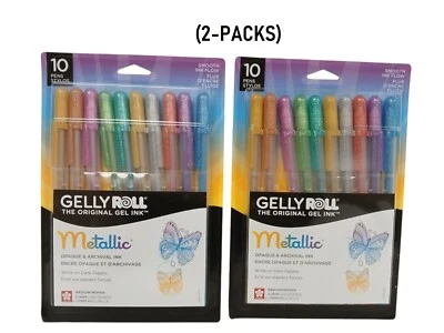 (2-PACK) Juego de bolígrafos Sakura Gelly metálico opaco - línea media 57370 (20 bolígrafos) Foto 1 de 4