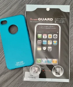Hard Case-Cover for iphone 4G Glossy LIGHT BLUE,SGP Ultra thin,Free Screen Guard - Picture 1 of 6