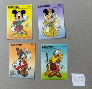 DD1.727 Lesotho MNH Disney Cartoons Animation Characters in costumes Mickey - Picture 1 of 6
