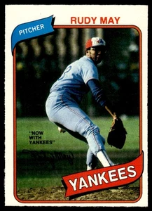 1980 O-Pee-Chee Rudy May New York Yankees #281 - Picture 1 of 2