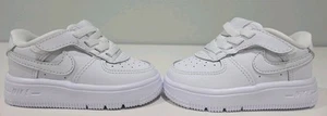 Toddler (TD)- Size 4c-Nike Force 1 Low Easyin- White/White-White- FN0236-111 - Picture 1 of 11