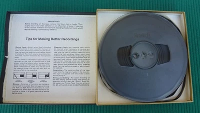 Vintage Reel To Reel Tape Scotch Recorded KC & The Sunshine Band & Bob Seager Foto 1 de 3