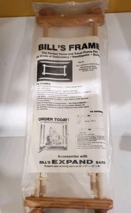 Bill's Wooden Frame Embroidery Needlepoint Cross Stitch Quilting Original NEW - Picture 1 of 4