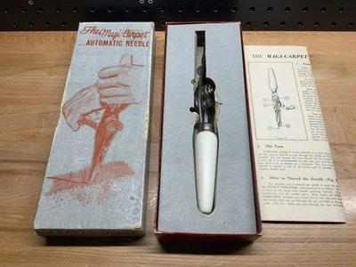 Vintage Loomette The Magic Carpet Tufting Automatic Rug Needle With Box - Image 1 of 4