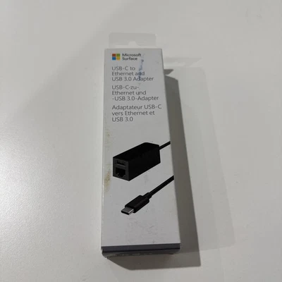 Original Microsoft Surface USB-C to Ethernet & USB 3.0 Adapter - New Sealed - Image 1 of 3