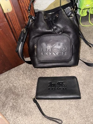 Coach Sporty LTH JES DRWSNG-negro Foto 1 de 4