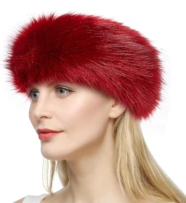 Diadema de piel sintética para mujer Dikoaina invierno calentador orejeras esquí I3 Foto 1 de 4