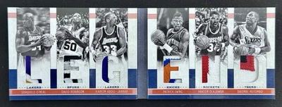 2011-12 Preferred #2/10 Shaq, Robinson, Kareem, Ewing, Olajuwon Mutombo - Image 1 of 4