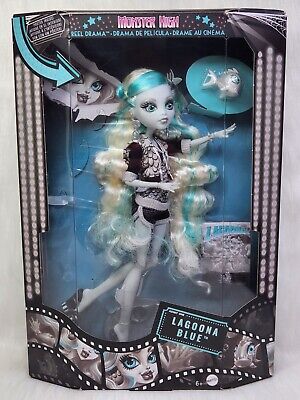 Monster High Reel Drama Black & White Lagoona Doll 2022 # HKN30 # 20 IMPRFCT BOX • 84.94$