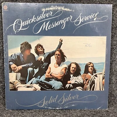 Quicksilver Messenger Service Solid Silver 1975 LP Record Capitol ST-11462 NM/VG - Image 1 of 4