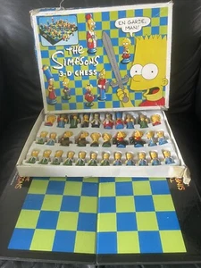 JUEGO DE AJEDREZ 3D DE COLECCIÓN DE LOS SIMPSON 1991 EDAD 5+ ZORRO SIGLO XX - Imagen 1 de 5