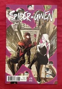 Spider-Gwen #16 Dave Johnson variante 1:50 casi nuevo Marvel Comics 2017 Miles Morales - Imagen 1 de 4