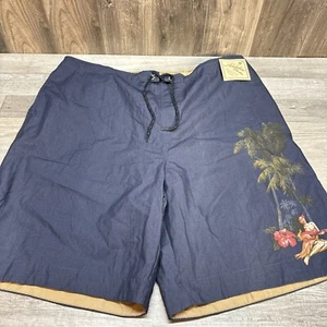 PARADISE COLLECTION Men's XXL Blue Island Swim Trunks NWT - Picture 1 of 10