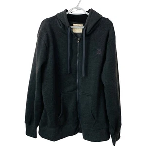 Blue Rag Mens Sz XXL Hoodie Full Zip Gray Logo Fleece Sweatshirt - Picture 1 of 4