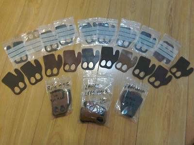 Job Lot Of 48 Leather Archery Finger Tabs - All Sizes Small Medium & Large RH LH - Image 1 of 3