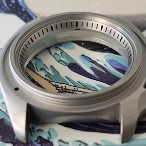 Chapter Ring SKX007 SKX Style / Sand Blasted + Black SEIKO MOD SKX SKX007 SRPD - Picture 1 of 1