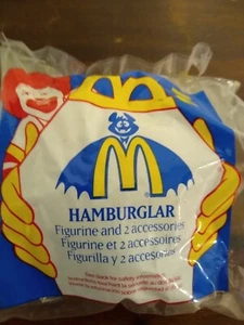 Halloween Hamburglar im Fledermaus Kostüm McDonalds Happy Meal Spielzeug #5 NEU 1995 MIP - Bild 1 von 3