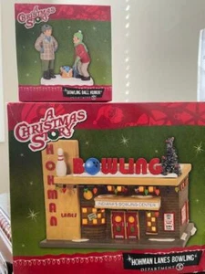 Department 56 A Christmas Story Hohman Lanes Bowling AND Bowling Ball Humor - Picture 1 of 1