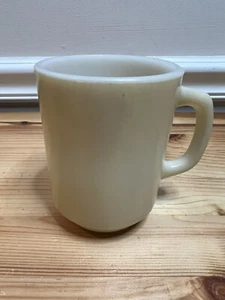 Vintage Fire King Anchor Hocking Mug Cup Tan / Beige D Handle - Picture 1 of 6