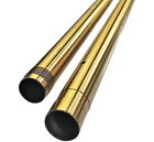 Custom Cycle Fork Tubes Lh 24-1/2 Rh 24-1/4" 43Mm Tin Gold 710075