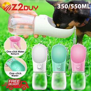Pet Dog Cat Portable Water Bottle Lightweight Travel Drinking Outdoor 550/350ML 