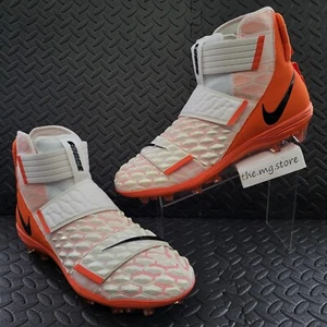 Nike Force Savage Elite TD 2 P Football Cleats BV3962-101 White Orange Men's 14 - Picture 1 of 8
