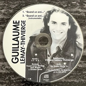 Guillaume Lemay-Thivierge - Quand Un Ami [CD Single] Made In Canada Disc Only - Picture 1 of 1
